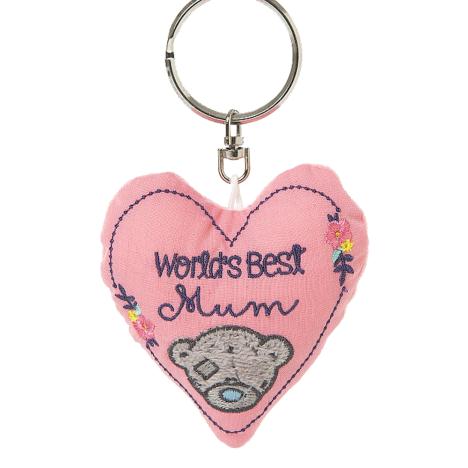 Worlds Best Mum Me to You Bear Padded Heart Keyring £2.49